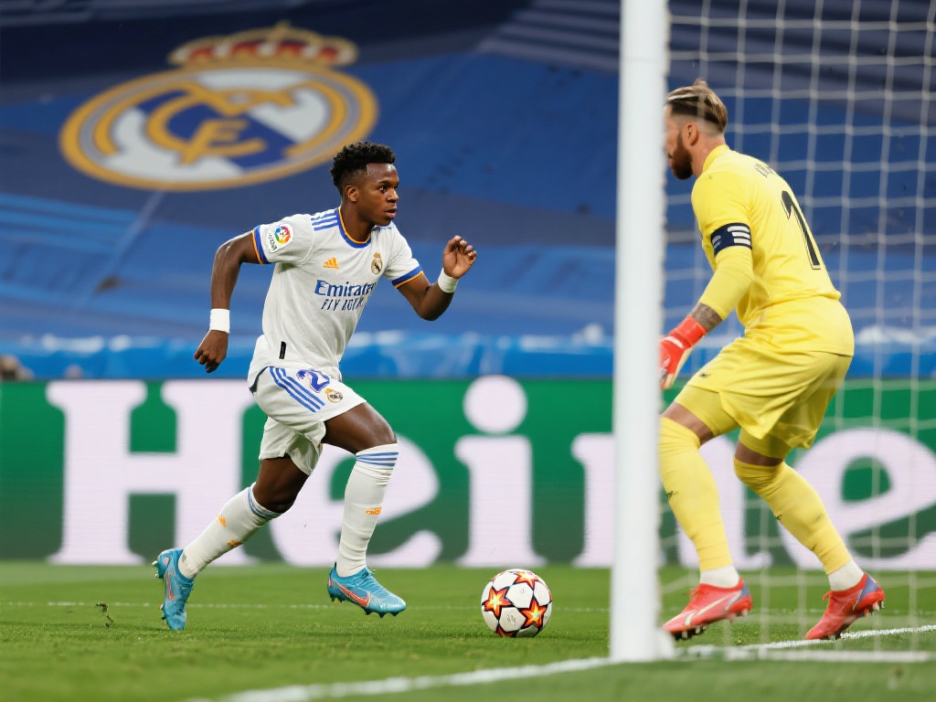 皇马小胜塞尔塔 止步惊险全取三分 在这场比赛中,维尼修斯无疑是场上最闪亮的